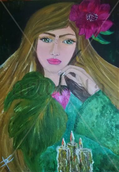 NINFA DE LOS SUEÑOS Acrylic Canvas Figure Painting