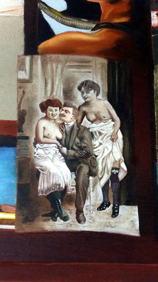 METAFORA DI UN AUTORITRATT Particolare Oil Canvas Nude Paintings