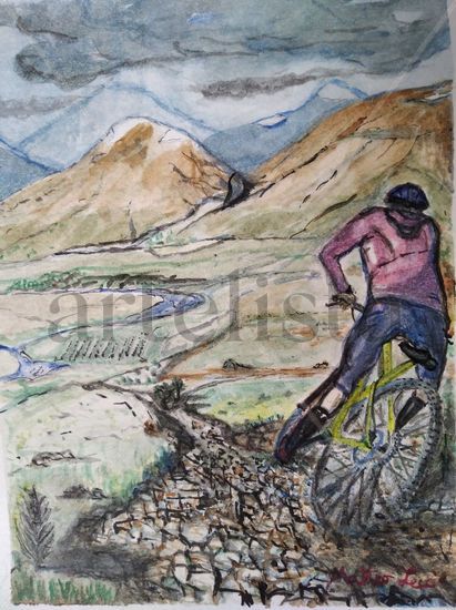 "MTB TOTAL" Watercolour Paper Sports