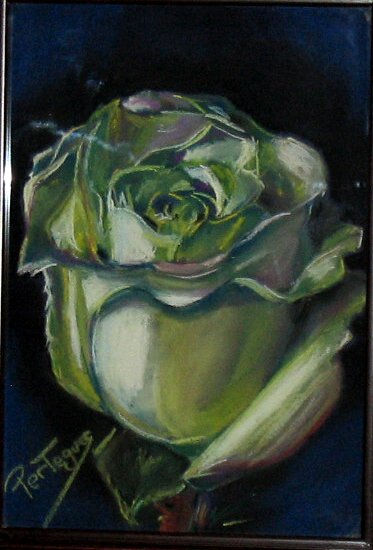 Rosa Pastel Card Figure Painting