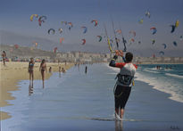 Kitesurf en playa...