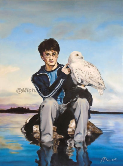 Harry Potter y su mascota Oil Canvas Others