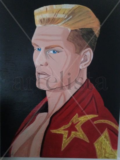 Ivan drago Acrylic Canvas Portrait