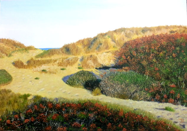 DUNAS IV Óleo Tabla Paisaje