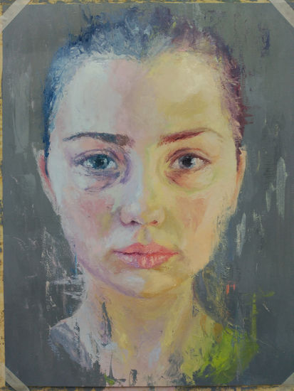 Autoretrato Oil Paper Portrait