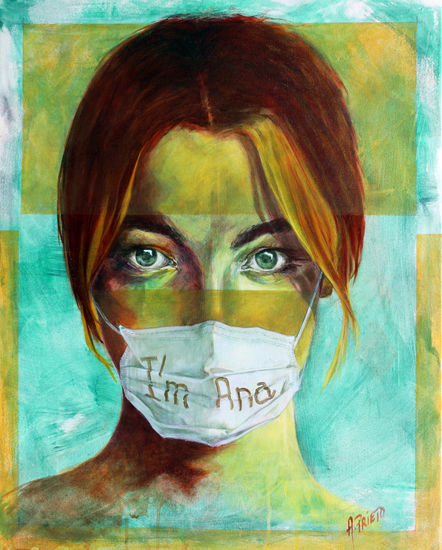 I'm ana Acrylic Canvas Portrait