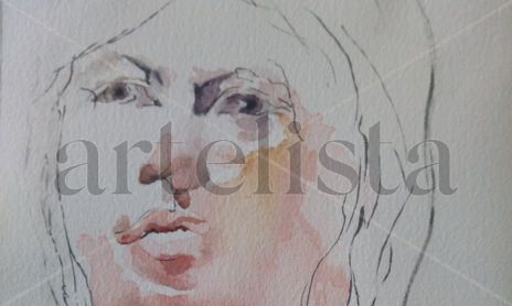 Retrato acuarela