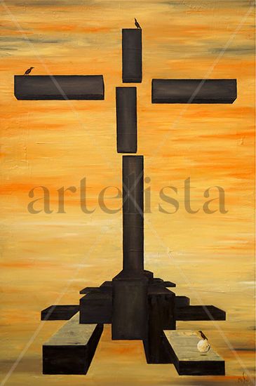 the fragmented faith Oil Canvas Landscaping