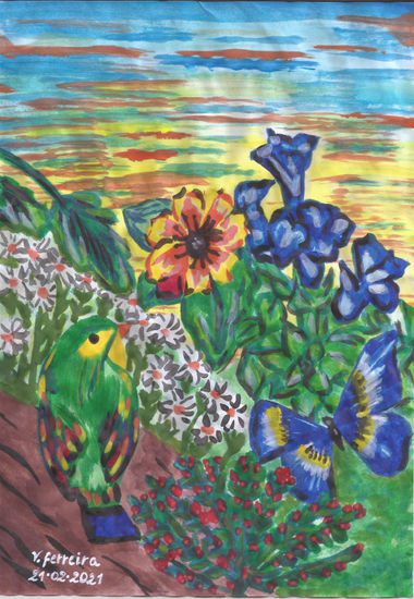 Exaltación Acrylic Paper Landscaping