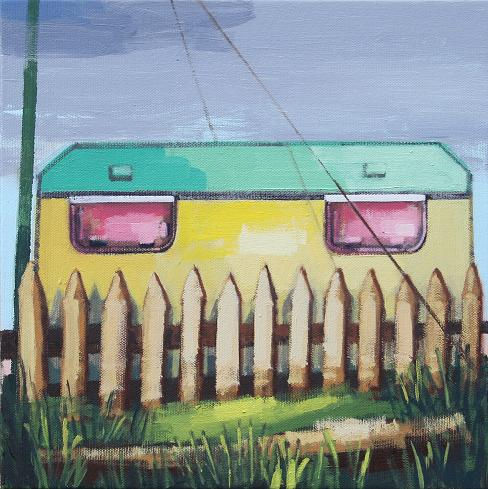 SWEET CARAVANS Oil Canvas Landscaping