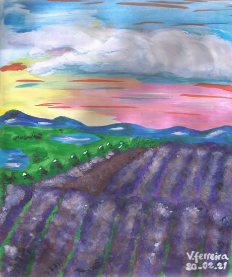 Campo Violeta Acrylic Paper Landscaping