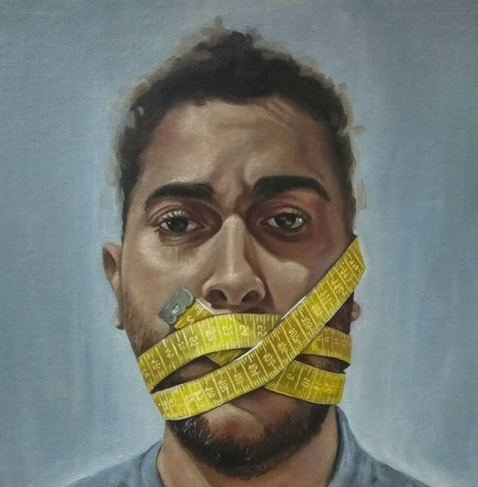 Libertad bajo palabra Oil Canvas Portrait