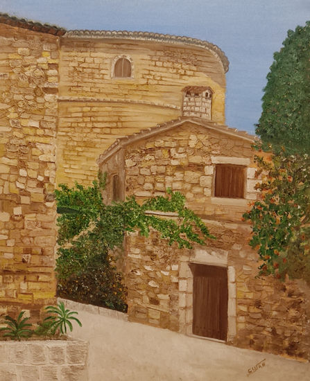 Torre mediterránea Oil Canvas Landscaping