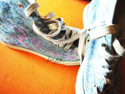 Camino con zapatillas