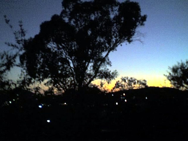 Atardecer Azul Óleo Lienzo Paisaje