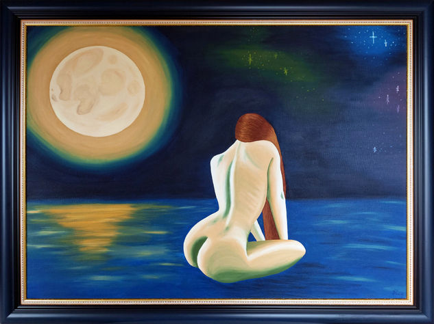 Immersion Oil Canvas Figure Painting