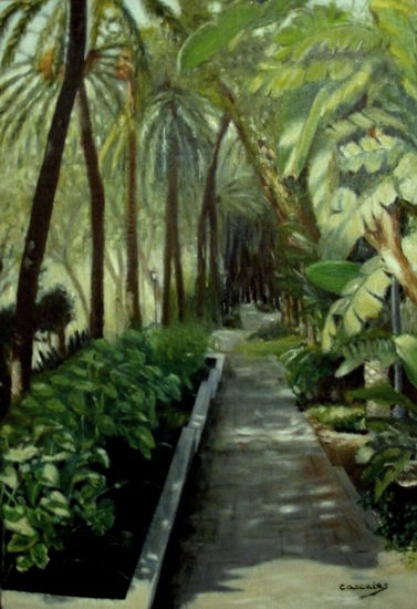 Paseo de los curas Oil Canvas