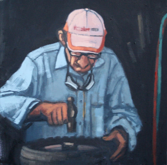 Il Tecnico Oil Canvas Portrait