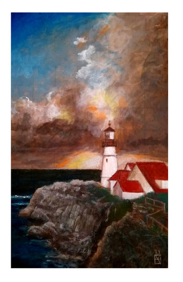 El faro de Prari Acrylic Canvas Landscaping