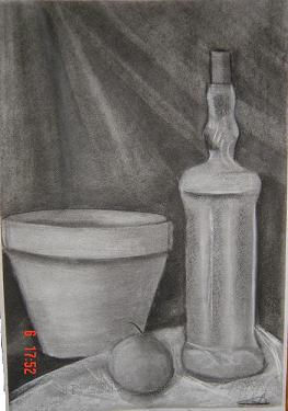 Bodegón Graphite Paper Still Life Paintings