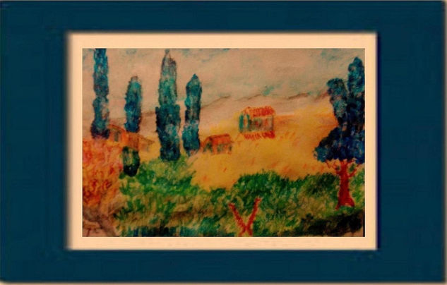 El mundo en azul Watercolour Paper Landscaping