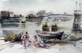 Pescadores en el Puerto de Santa María