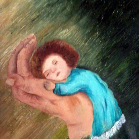 EL MEJOR LUGAR II Oil Canvas Figure Painting