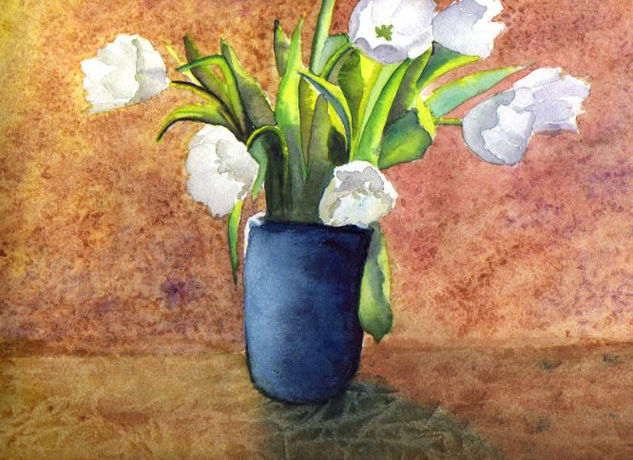 Florero Watercolour Paper Floral Painting