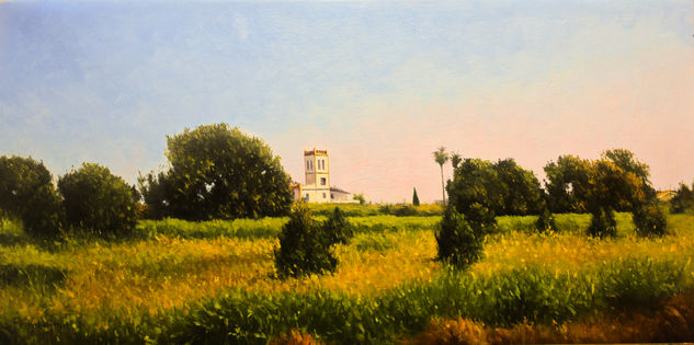 La alquería blanca Oil Canvas Landscaping