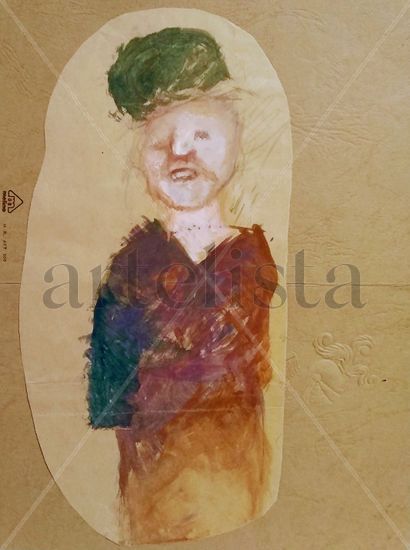 "ABUELITA" Acrylic Paper Figure Painting