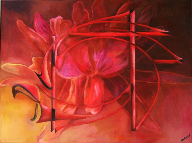 Nenufar Oil Canvas Floral Painting