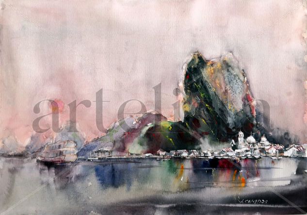 Tailandia- Isla Koh Panyee Watercolour Paper Marine Painting