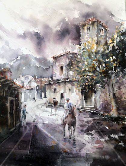 Pedraza Watercolour Paper Landscaping