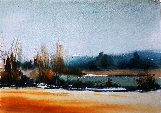 paisaje aragones v Watercolour Paper Landscaping