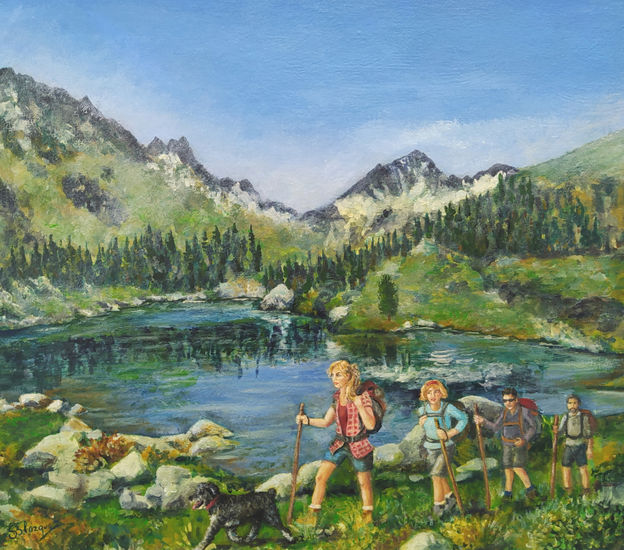 EN BUSCA DE LAS CUMBRES Oil Canvas Landscaping