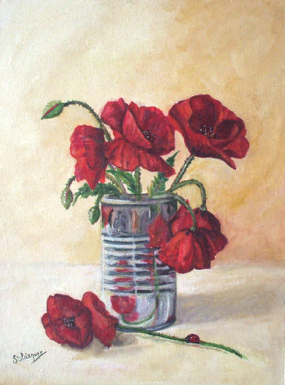 AMAPOLAS Oil Canvas Still Life Paintings