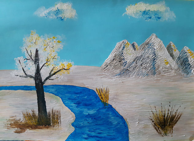 Cuento de invierno Acrylic Paper Landscaping