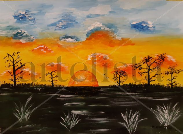 Amanecer Acrylic Paper Landscaping