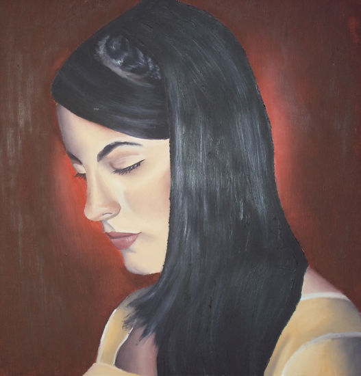 Melissa Meneses Oil Card Portrait