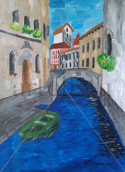 Venecia bella Acrylic Paper Landscaping