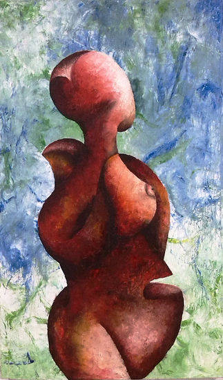 Maternidad Oil Canvas Figure Painting