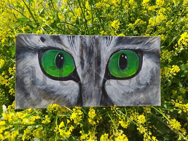 Cat eyes Acrylic Canvas Animals