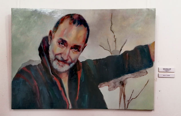 "Nada menos, ni más, que un hombre soy" Oil Canvas Portrait