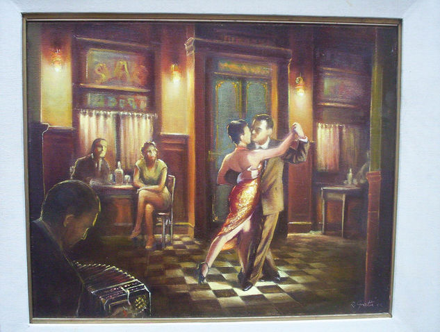 tango bar Oil Canvas Others