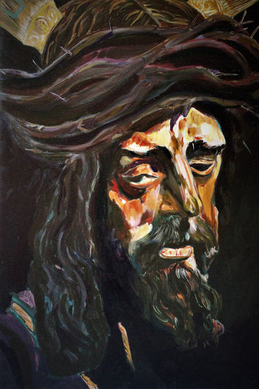 Cristo del gran poder Oil Canvas Portrait