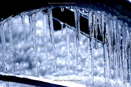 Estalactitas de hielo