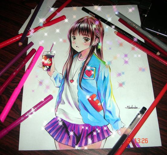 Arte Anime Mixed Media