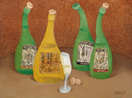 Botellas con copa