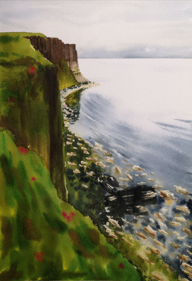 Kilt Rock Watercolour Paper Landscaping