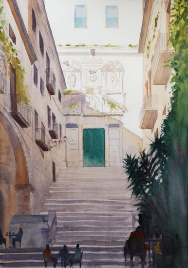 Girona Watercolour Paper Landscaping